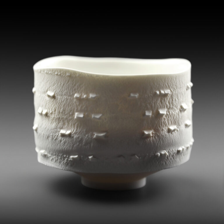 Large porcelaine tea bowl - Cloud - Eric Faure