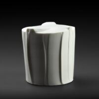 Cup Tripod Stucco - White porcelain cup - Eric Faure
