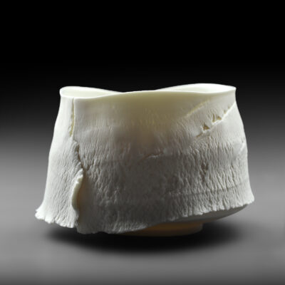 Large porcelaine tea bowl caldera- Eric Faure