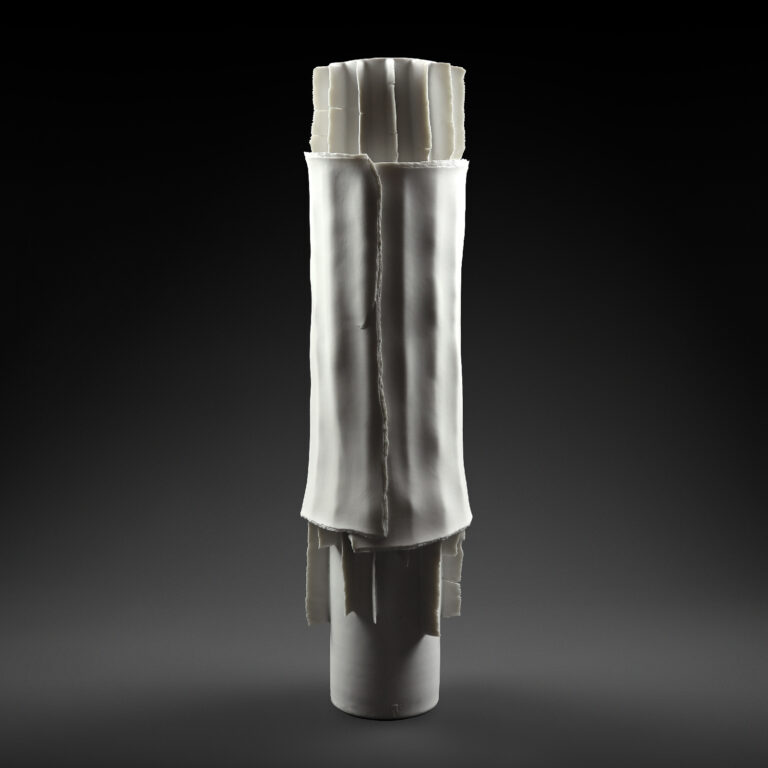 Vase double peau en porcelaine - Eric Faure