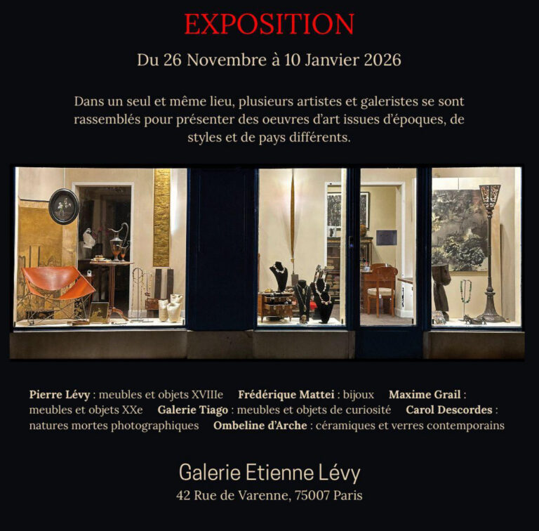 Exposition Galerie Etienne Lévy Paris du 26 novembre au 10 janvier 2026 | Eric Faure
